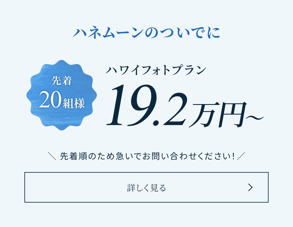 ハネムーンのついでにハワイフォトプラン